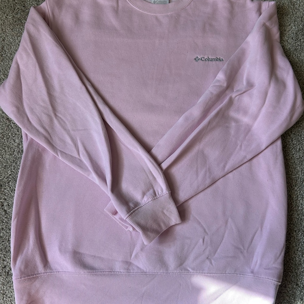 Columbia Women's Light Pink Crew Neck Sweater